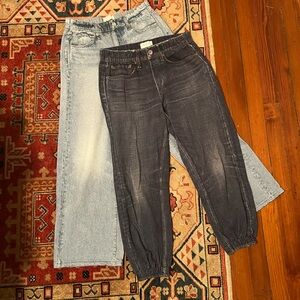 Rag & Bone sweat-pant jeans (BOTH PAIRS)